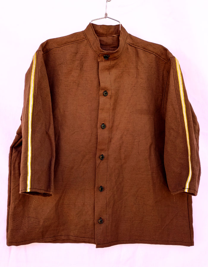 Bakker Brown 3/4 sleeve shirt with reflective stripe