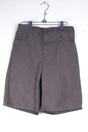 womens loden grey basketball short with fly zip and 2 front pockets