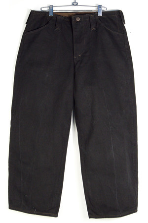 Bakker Brown mens flat front black denim trouser