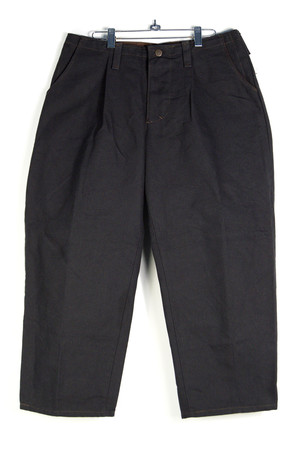 Bakker Brown mens black denim 2 pleat trouser