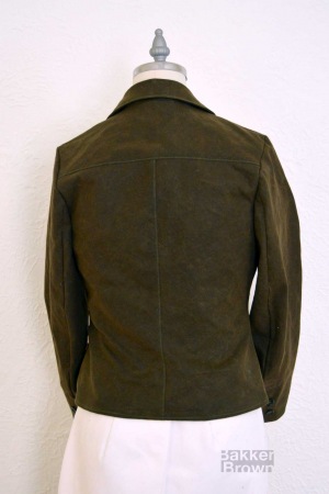 5-Button Fitted Jacket - Umber Waxed Cotton