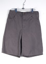 womens loden grey basketball short with fly zip and 2 front pockets