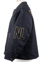 Souvenir jacket in denim with NL embroidery on upper sleeve
