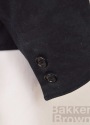 Bakker Brown waxed cotton jacket sleeve detail with 2 button cuff