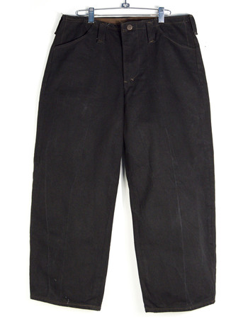 Bakker Brown mens flat front black denim trouser