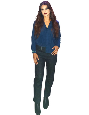 Bakker Brown womens look #2 for AW25-25 is a button-up shirt with a denim trouser